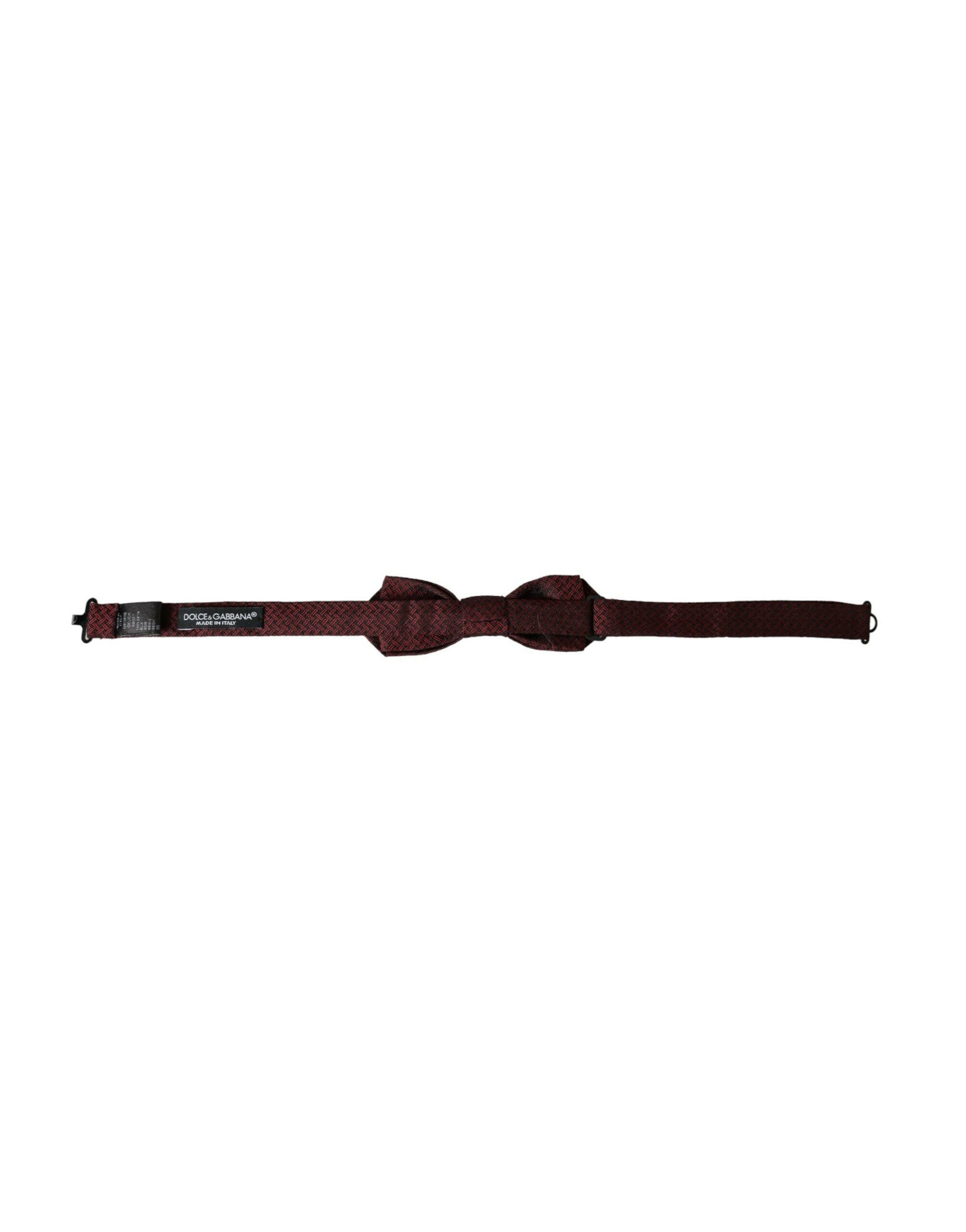 Dolce & Gabbana Red Silk Fantasy Adjustable Neck Men Bow Tie -  Neckties, Men -  Dolce & Gabbana.