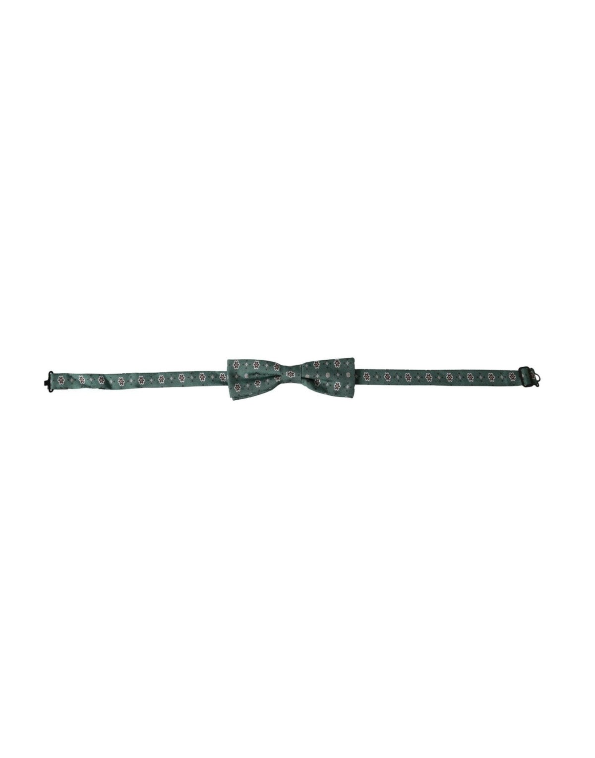 Dolce & Gabbana Mint Green Floral Adjustable Neck Men Bow Tie -  Neckties, Men -  Dolce & Gabbana.