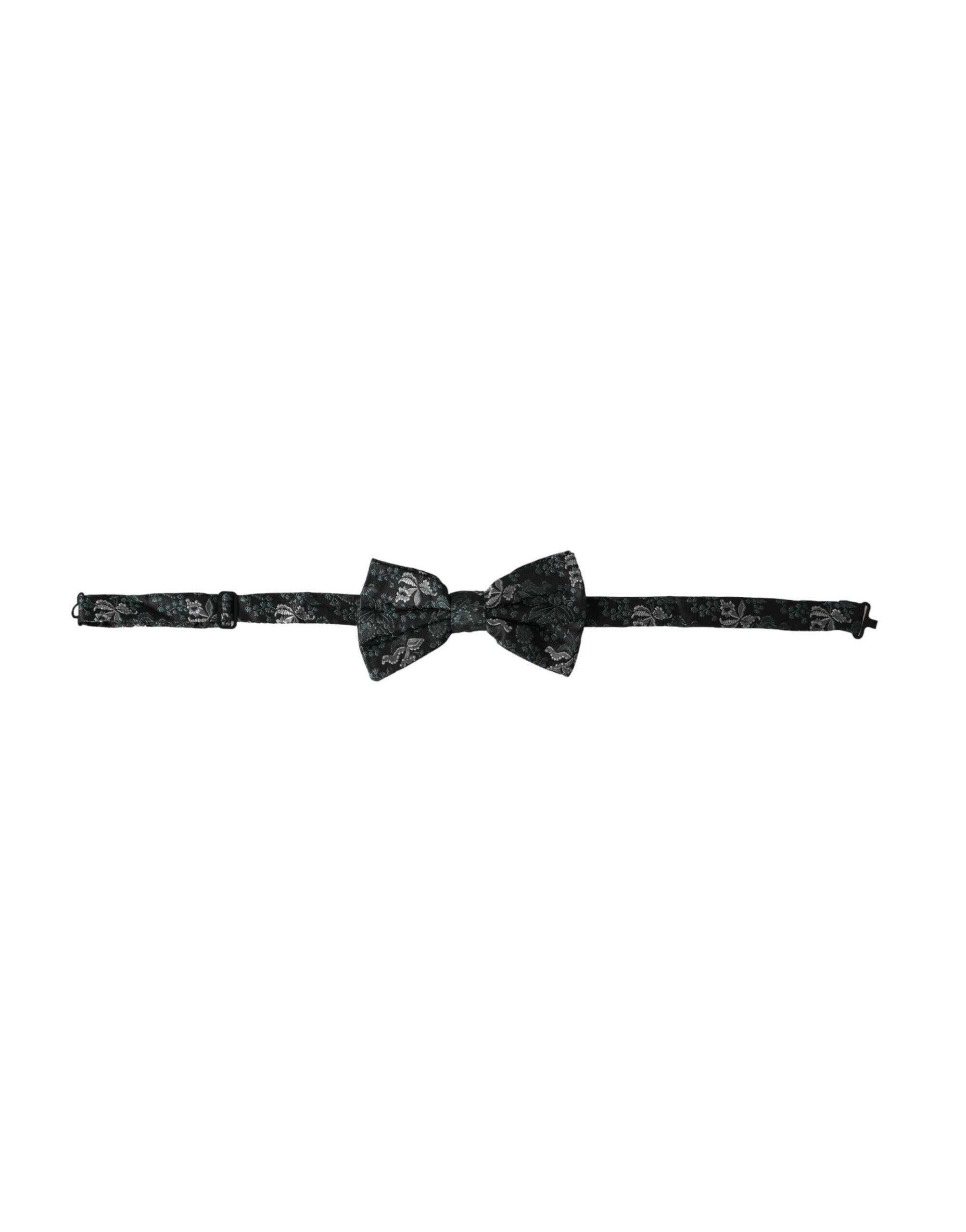Dolce & Gabbana Multicolor Fantasy Floral Silk Adjustable Neck Men Bow Tie -  Neckties, Men -  Dolce & Gabbana.