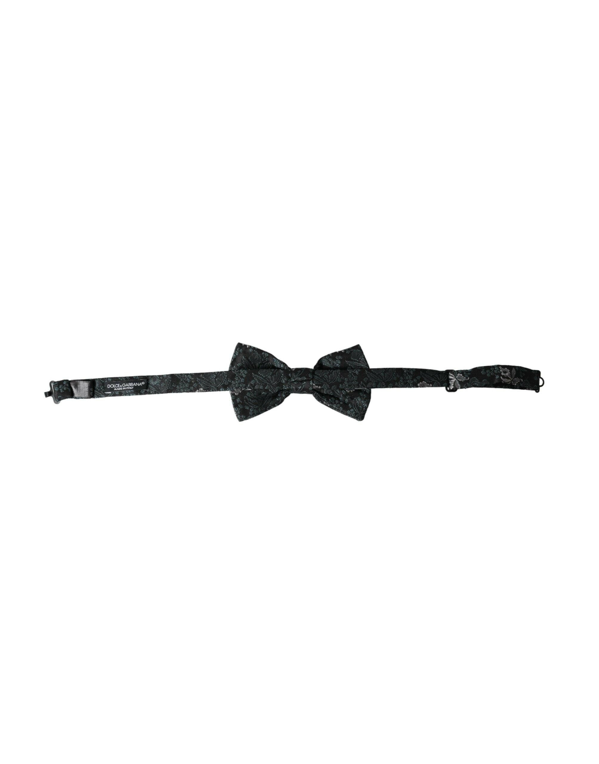 Dolce & Gabbana Multicolor Fantasy Floral Silk Adjustable Neck Men Bow Tie -  Neckties, Men -  Dolce & Gabbana.