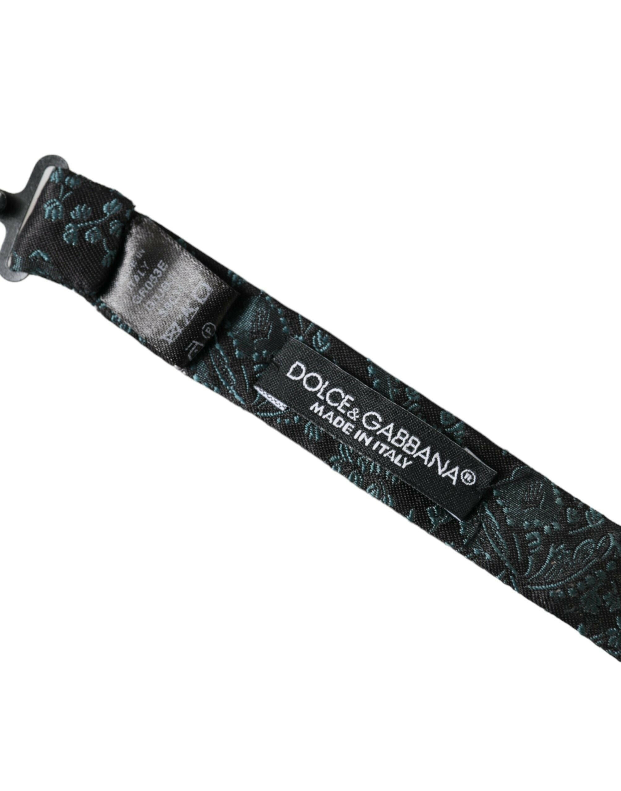 Dolce & Gabbana Multicolor Fantasy Floral Silk Adjustable Neck Men Bow Tie -  Neckties, Men -  Dolce & Gabbana.