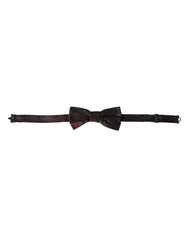 Dolce & Gabbana Red Black Floral Adjustable Neck Men Bow Tie -  Neckties, Men -  Dolce & Gabbana.