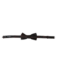 Dolce & Gabbana Red Black Floral Adjustable Neck Men Bow Tie -  Neckties, Men -  Dolce & Gabbana.