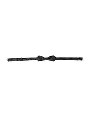 Dolce & Gabbana Black Silk Jacquard Adjustable Neck Men Bow Tie -  Neckties, Men -  Dolce & Gabbana.
