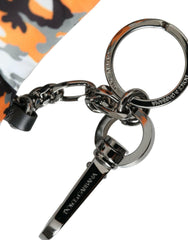 Dolce & Gabbana Multicolor Camouflage Animal Silhouette Keychain Keyring -  Men´s Keychains -  Dolce & Gabbana.