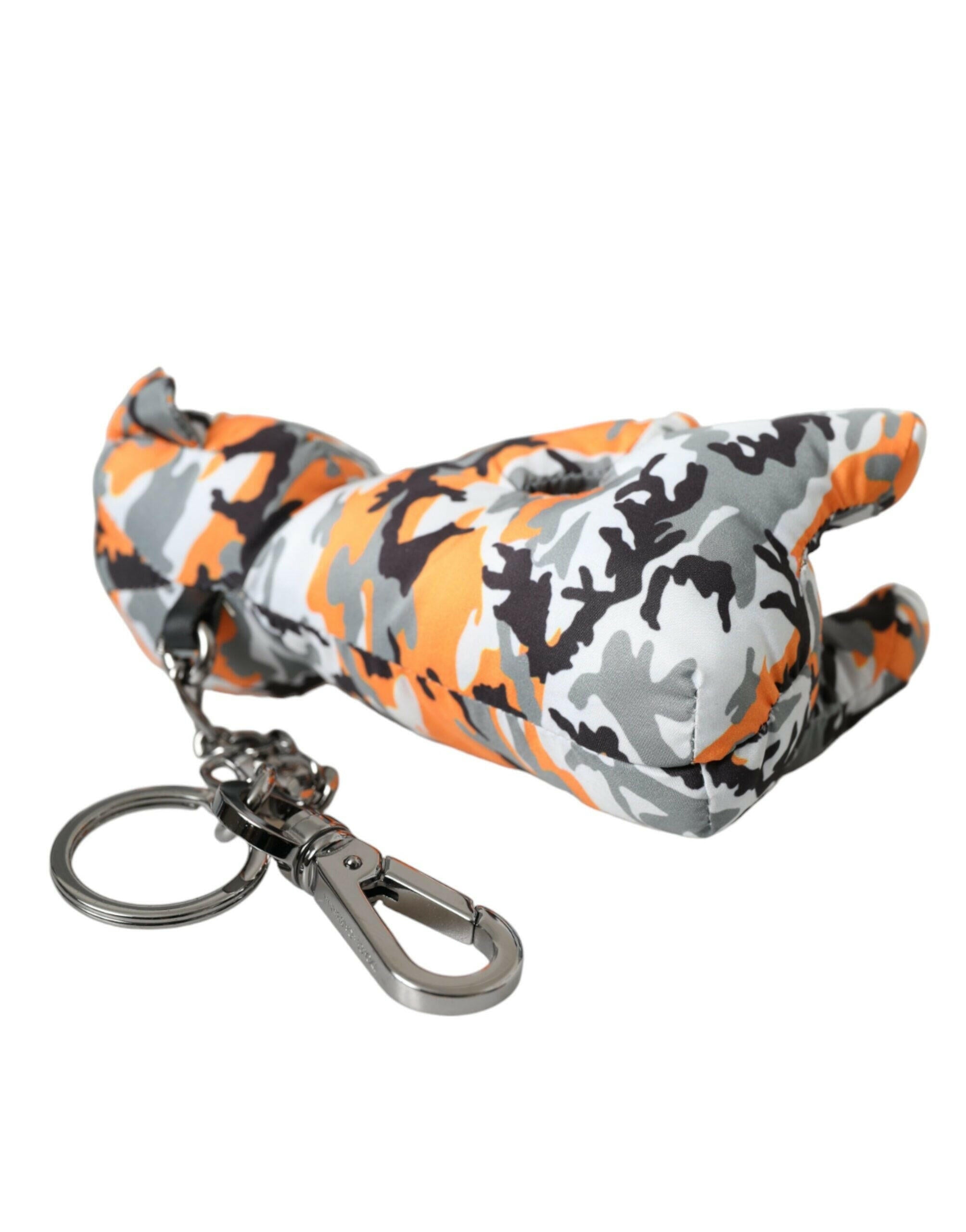Dolce & Gabbana Multicolor Camouflage Animal Silhouette Keychain Keyring -  Men´s Keychains -  Dolce & Gabbana.