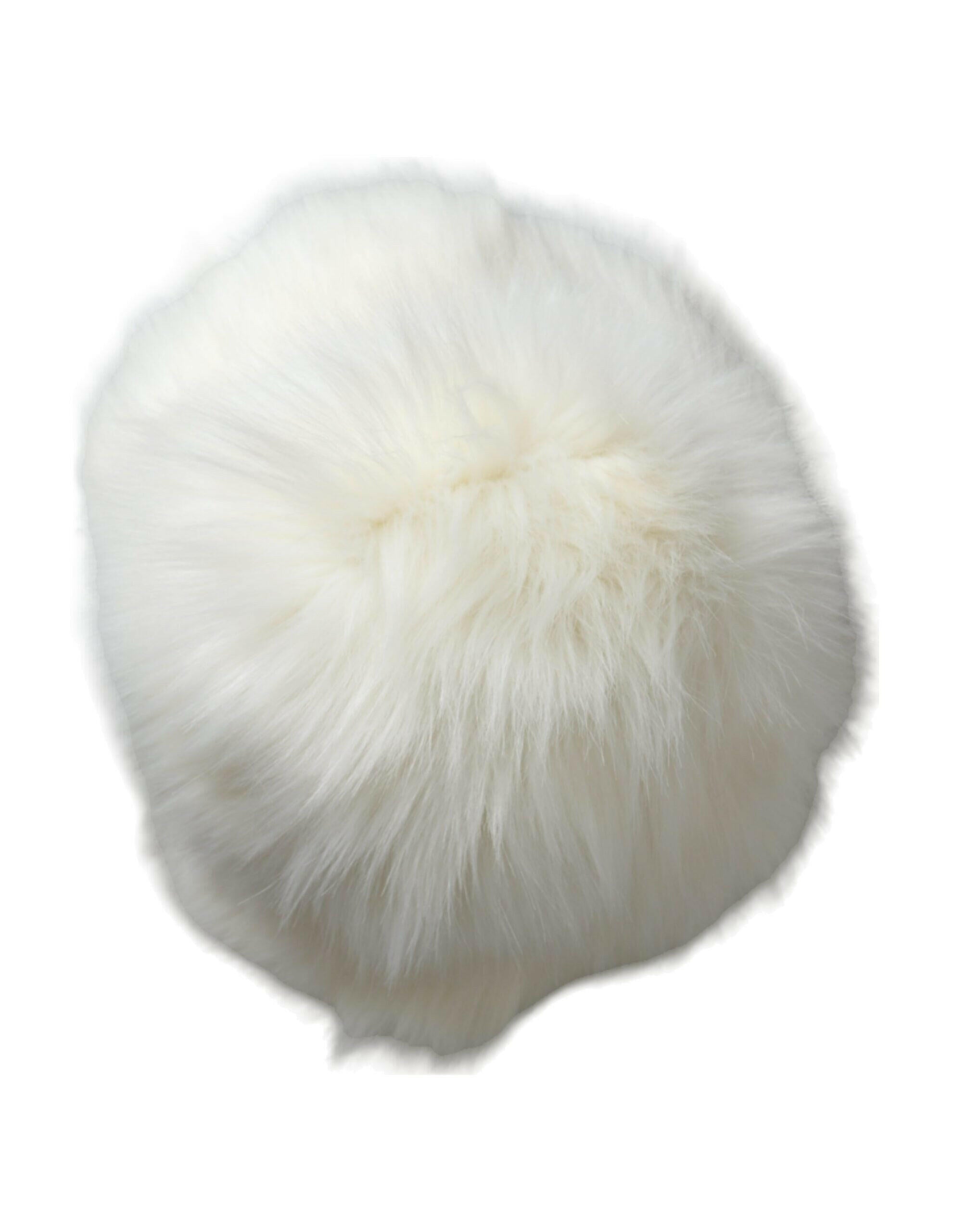 Dolce & Gabbana White Acrylic Fur Womens Bucket Hat -   -  Dolce & Gabbana.