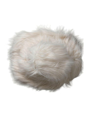 Dolce & Gabbana Off White Acrylic Fur Womens Bucket Hat -   -  Dolce & Gabbana.