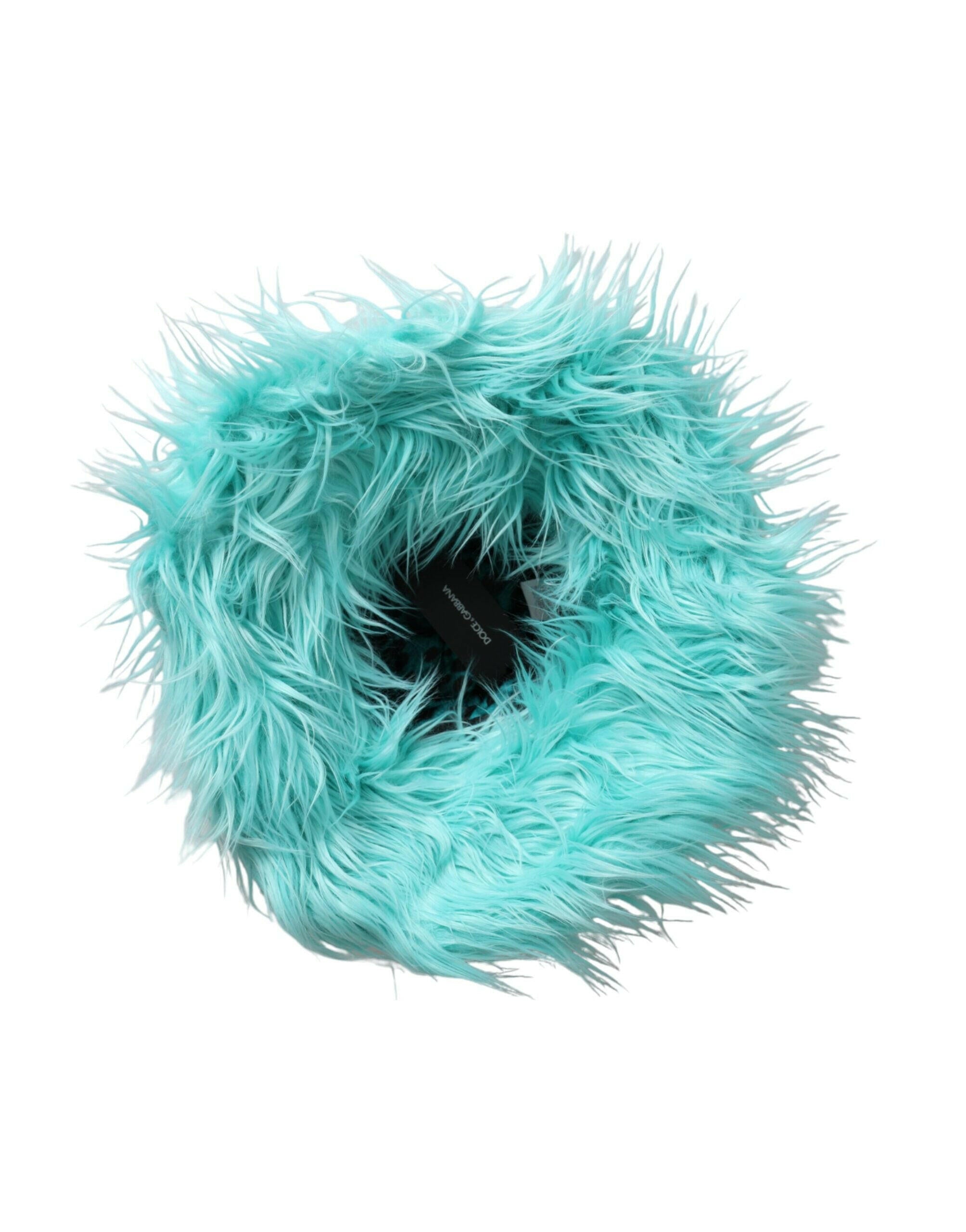 Dolce & Gabbana Mint Green Acrylic Fur Womens Bucket Hat -   -  Dolce & Gabbana.