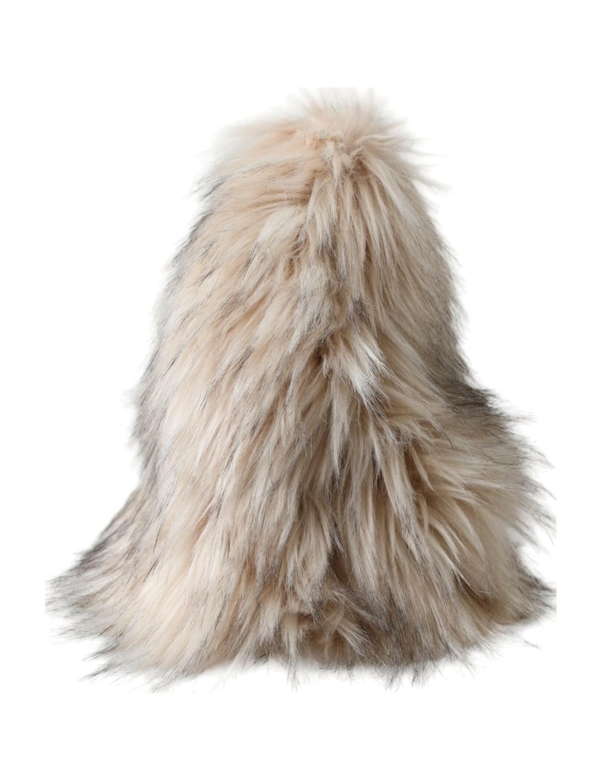 Dolce & Gabbana Beige Acrylic Fur Women Bucket Hat -   -  Dolce & Gabbana.