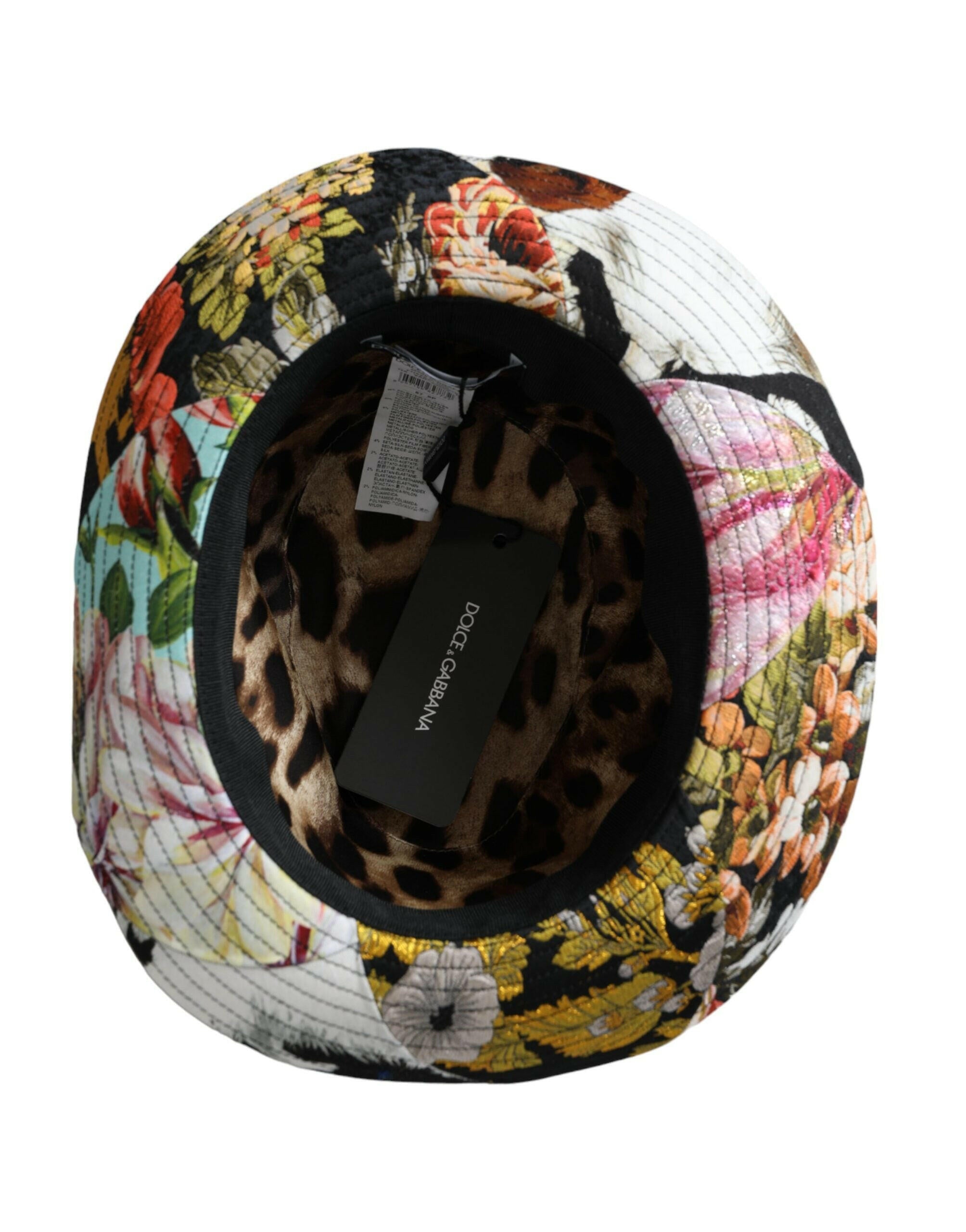 Dolce & Gabbana Multicolor Patchwork Women Fedora Wide Brim Hat -   -  Dolce & Gabbana.