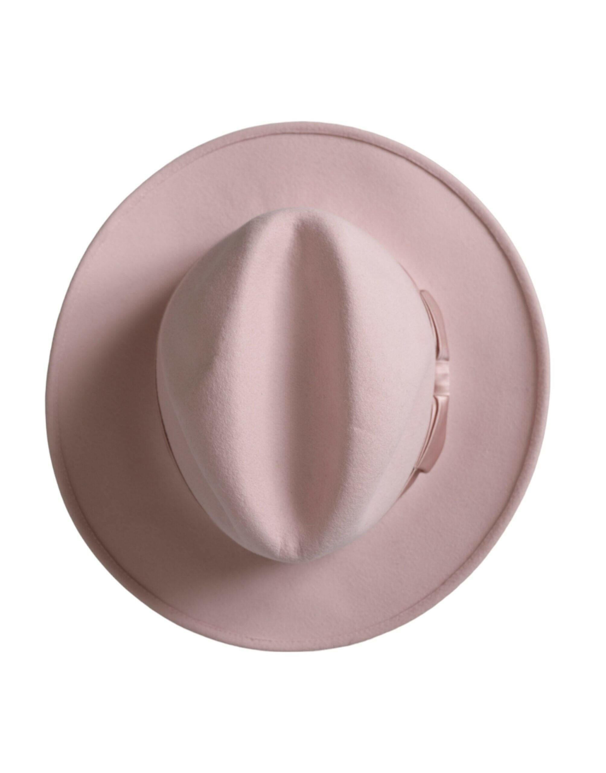 Dolce & Gabbana Pink Rabbit Fedora Trilby Women Hat -   -  Dolce & Gabbana.