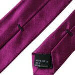 Dolce & Gabbana Purple Solid Satin Silk Adjustable Men Tie -  Neckties, Men -  Dolce & Gabbana.