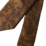 Dolce & Gabbana Brown Floral 100% Silk Adjustable Men Tie -  Neckties, Men -  Dolce & Gabbana.