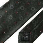 Dolce & Gabbana Dark Gray 100% Silk Fantasy Adjustable Men Tie -  Neckties, Men -  Dolce & Gabbana.