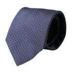 Dolce & Gabbana Navy Blue Silk Patterned Adjustable Men Tie -  Neckties, Men -  Dolce & Gabbana.