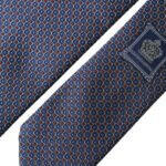 Dolce & Gabbana Navy Blue Silk Patterned Adjustable Men Tie -  Neckties, Men -  Dolce & Gabbana.