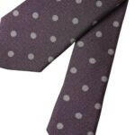Dolce & Gabbana Purple 100% Silk Polka Dot Adjustable Men Tie -  Neckties, Men -  Dolce & Gabbana.