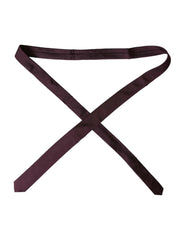 Dolce & Gabbana Bordeaux Solid 100% Silk Adjustable Men Tie -  Neckties, Men -  Dolce & Gabbana.
