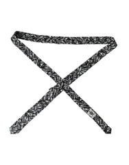 Dolce & Gabbana Black Trumpet Print Silk Adjustable Tie -  Neckties, Men -  Dolce & Gabbana.