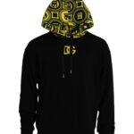 Dolce & Gabbana Black Logo Cotton Hooded Sweatshirt Sweater -   -  Dolce & Gabbana.