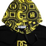 Dolce & Gabbana Black Logo Cotton Hooded Sweatshirt Sweater -   -  Dolce & Gabbana.