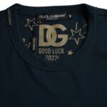 Dolce & Gabbana Dark Blue Cotton Round Neck Short Sleeves T-shirt -   -  Dolce & Gabbana.