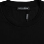 Dolce & Gabbana Black Cotton Round Neck Short Sleeves T-shirt -   -  Dolce & Gabbana.