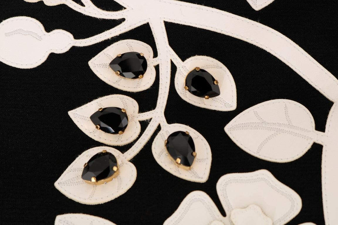 Dolce & Gabbana Black Baroque Floral Crystal Jacket -   -  Dolce & Gabbana.