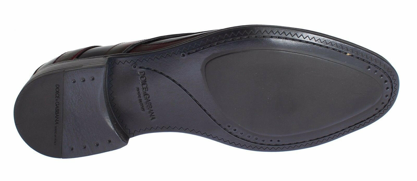 Dolce & Gabbana Black Bordeaux Leather Dress Formal Shoes -   -  Dolce & Gabbana.