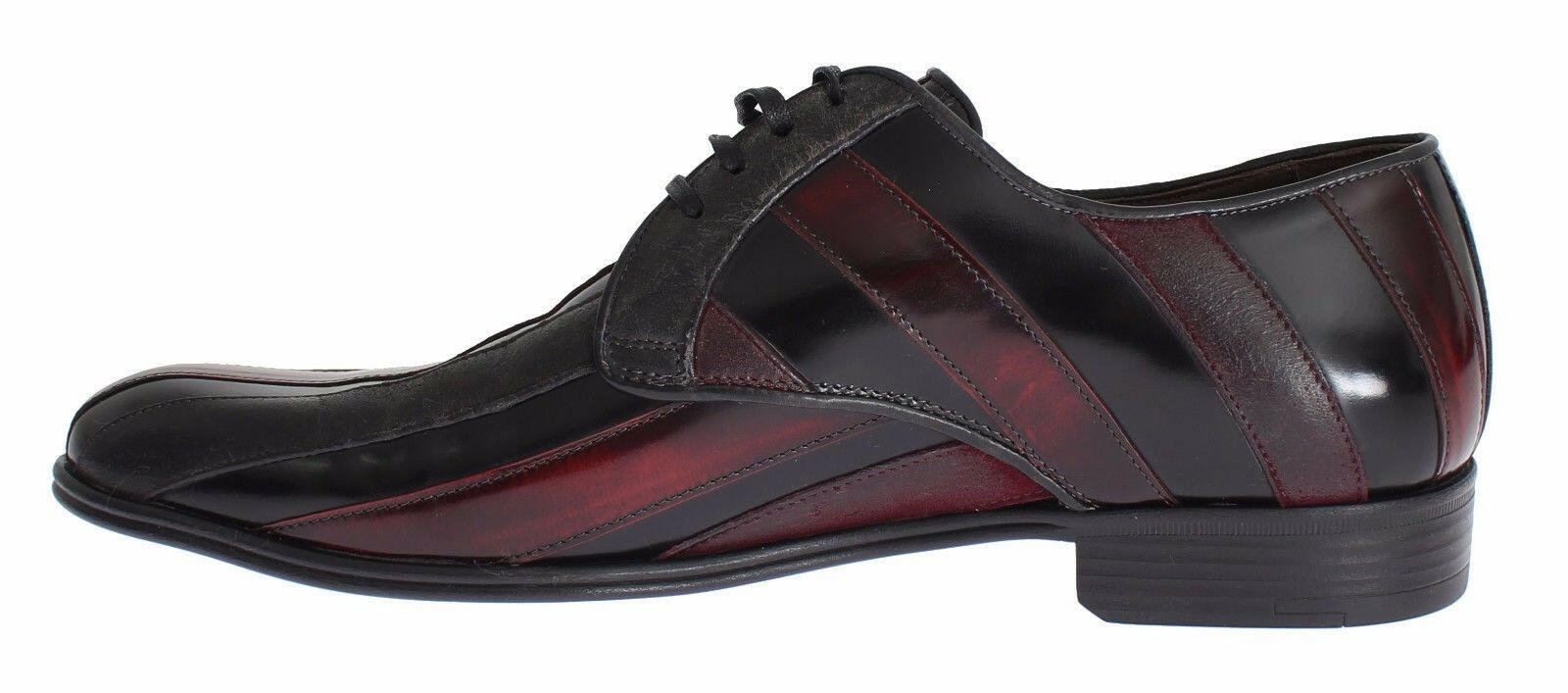 Dolce & Gabbana Black Bordeaux Leather Dress Formal Shoes -   -  Dolce & Gabbana.