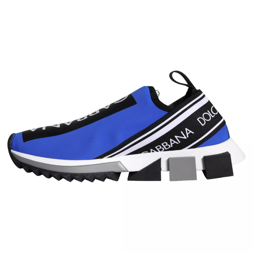 Dolce & Gabbana Blue Logo Low Top Sorrento Sneakers Shoes -   -  Dolce & Gabbana.