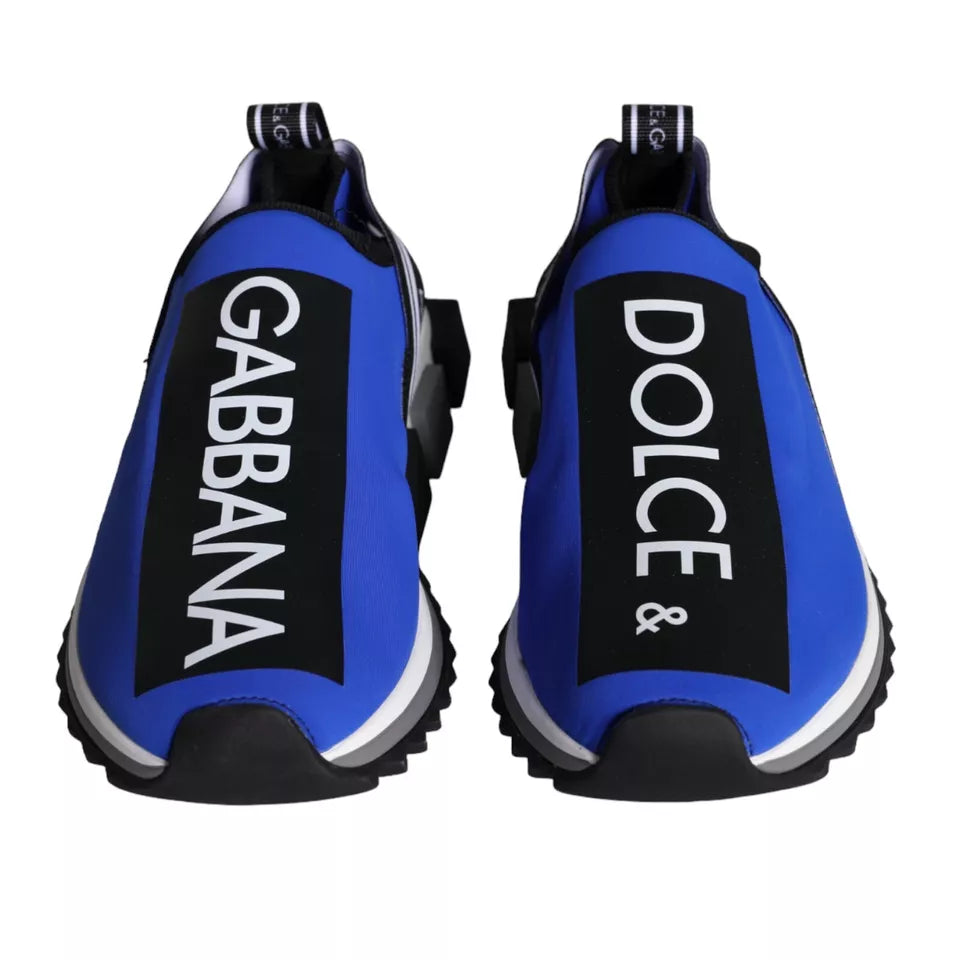 Dolce & Gabbana Blue Logo Low Top Sorrento Sneakers Shoes -   -  Dolce & Gabbana.