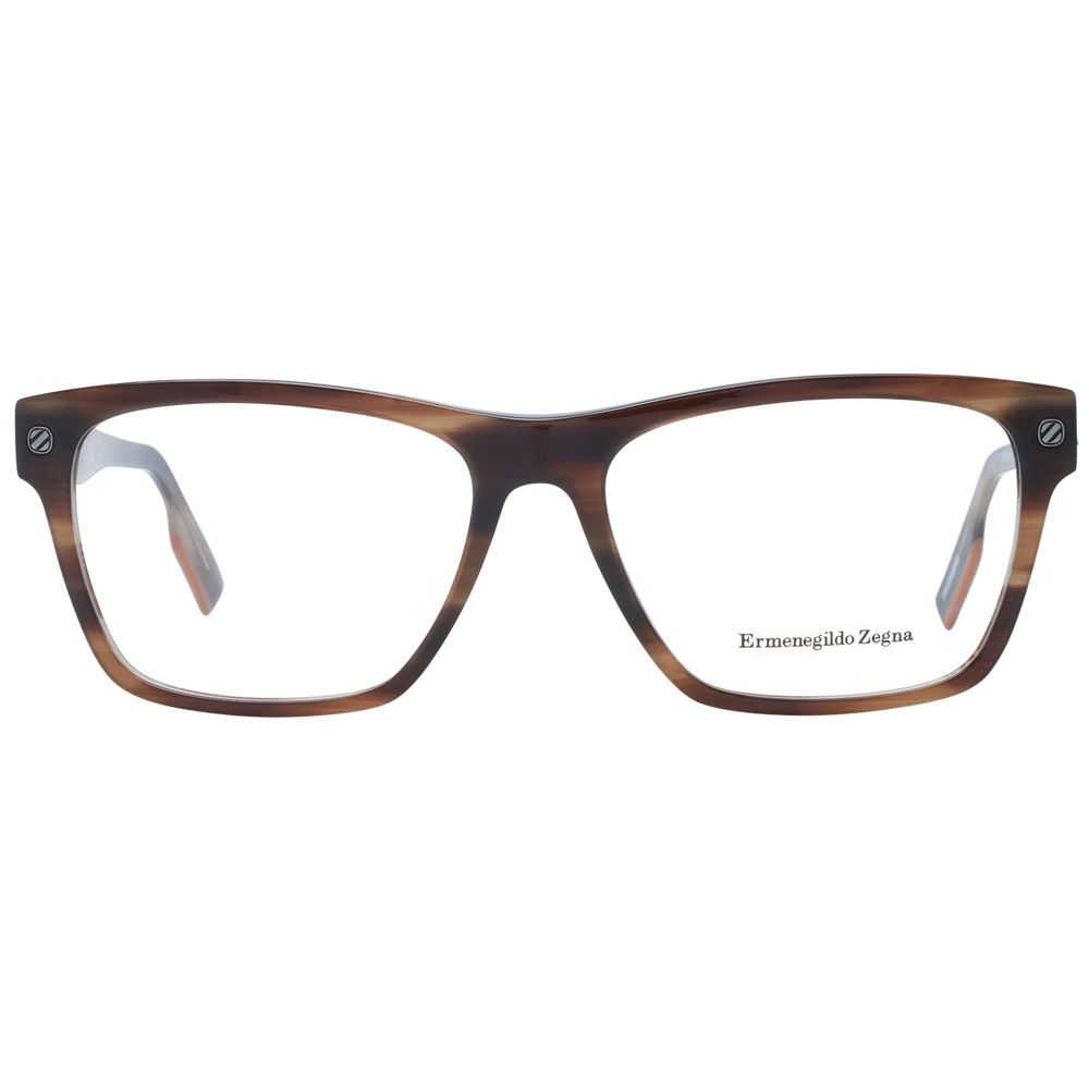 Ermenegildo Zegna Brown Men Glasses Frame -   -  Ermenegildo Zegna.