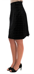 Dolce & Gabbana Dark Green Baroque Velvet Pencil Skirt -   -  Dolce & Gabbana.