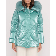 People Of Shibuya Light Blue Polyester Women Jacket -   -  People Of Shibuya.