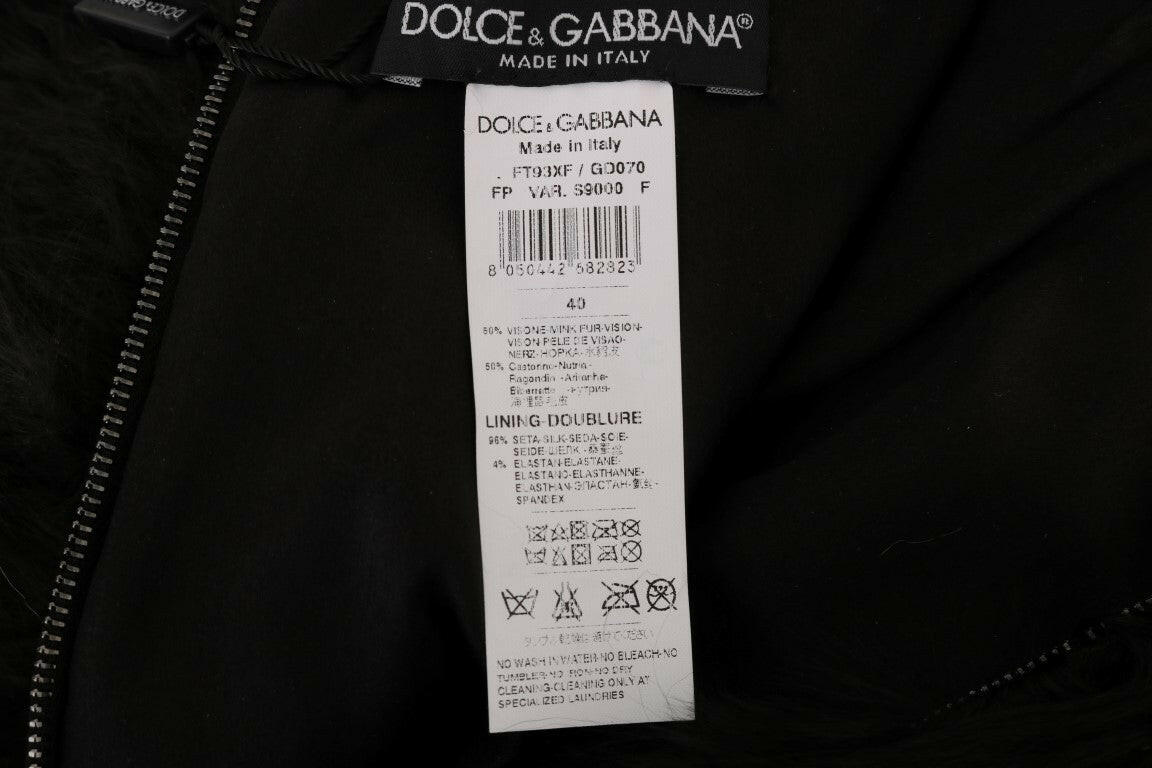 Dolce & Gabbana Black Mink Nutria Fur Mini Hot Pants -   -  Dolce & Gabbana.