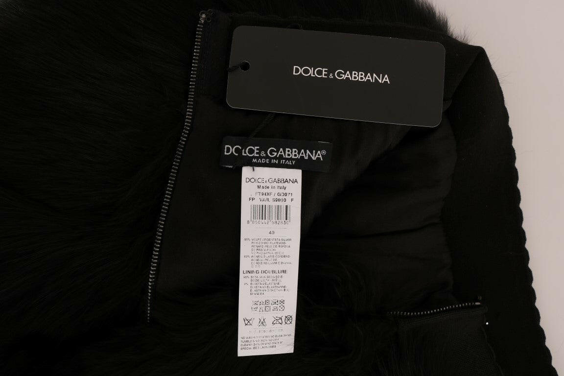 Dolce & Gabbana Black Lamb Fox Fur Mini Hot Pants -   -  Dolce & Gabbana.