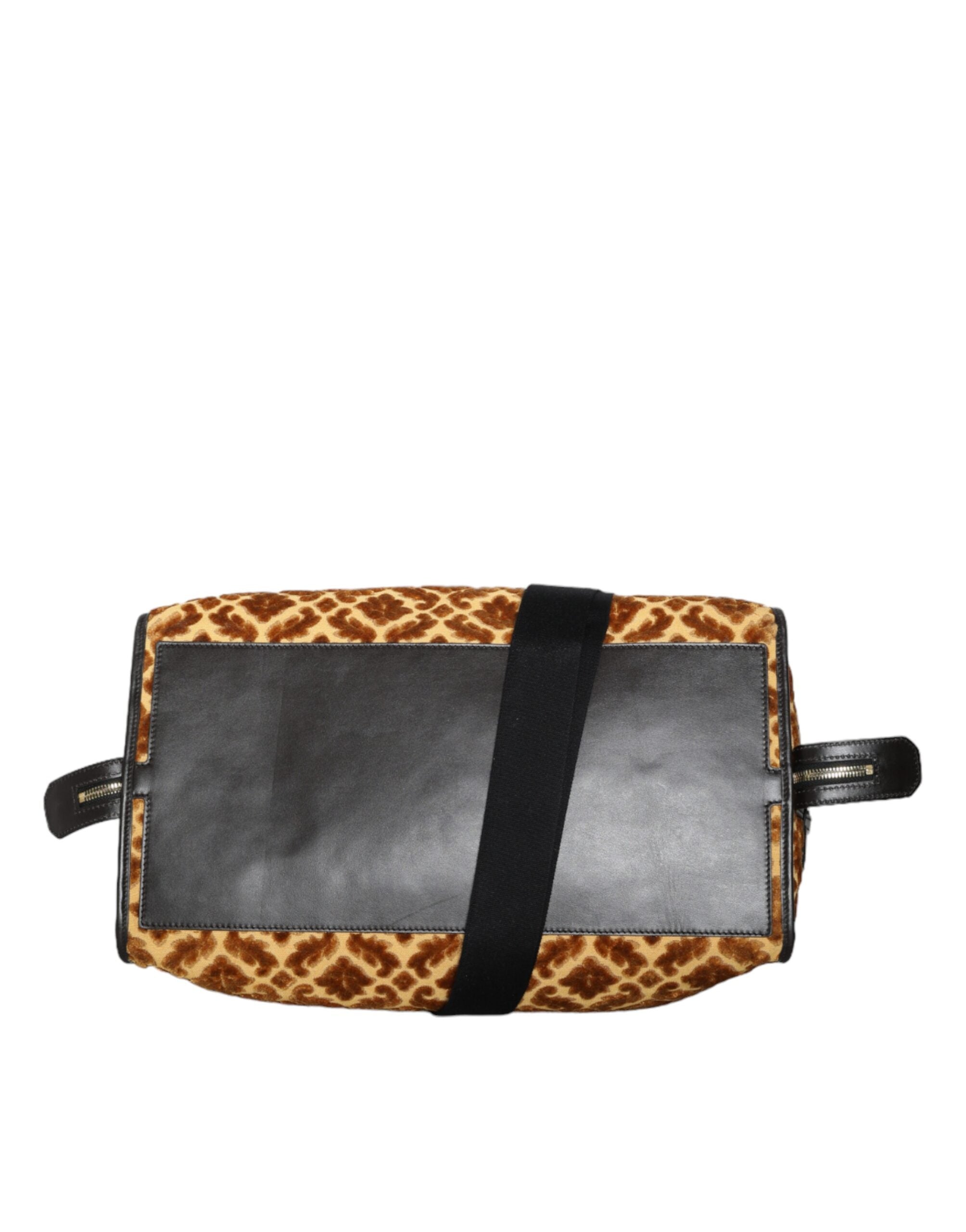 Dolce & Gabbana Beige Velvet Top Handle Shoulder Duffle Women Bag -  Luxury Shoulder Bag for Women -  Dolce & Gabbana.