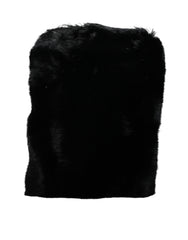 Dolce & Gabbana Black Faux Fur Silver Chain Crossbody Shoulder Purse Bag -  Luxury Cross Body Bag for Women -  Dolce & Gabbana.
