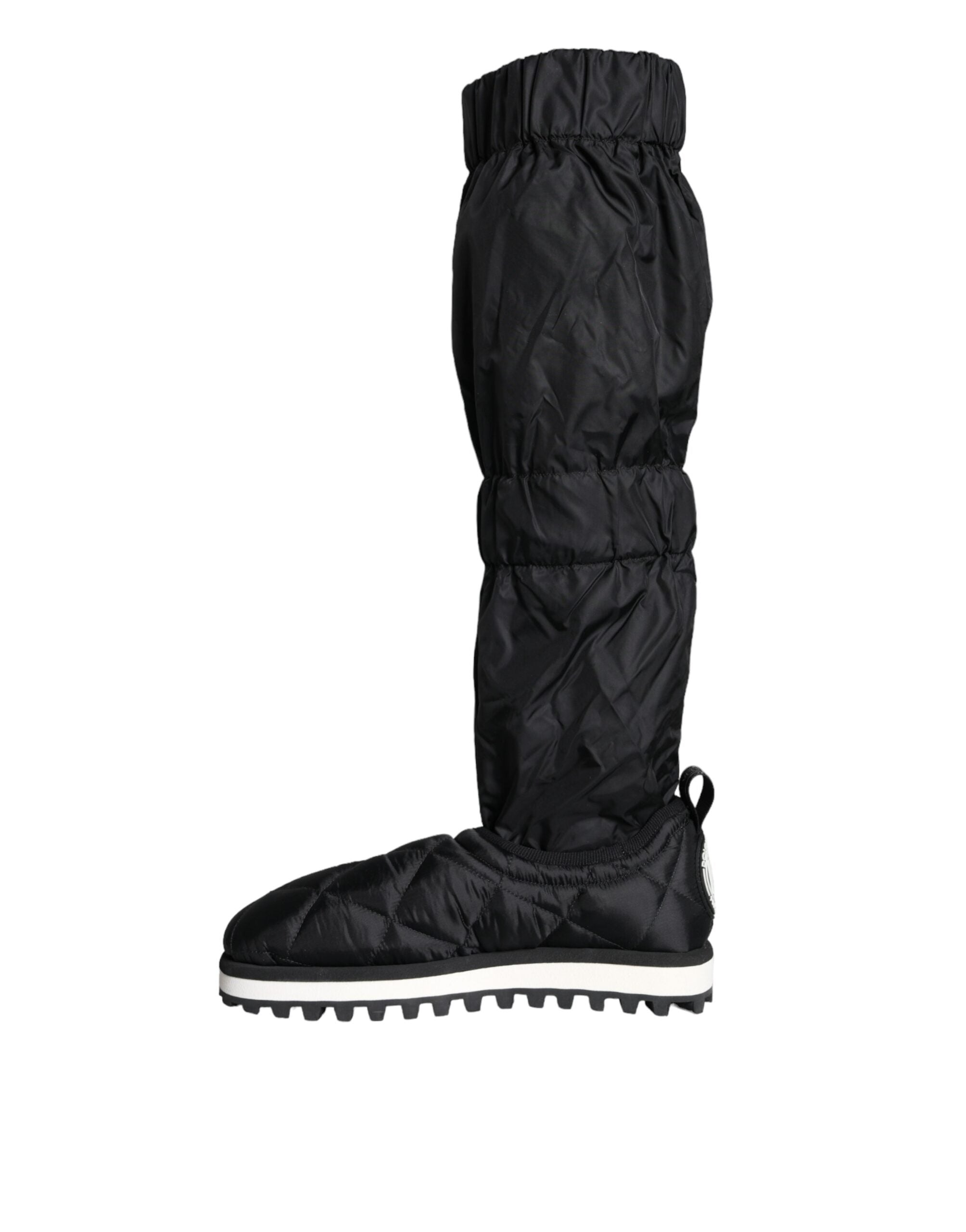 Dolce & Gabbana Black Quilted High Top Boots Sneakers Shoes -   -  Dolce & Gabbana.