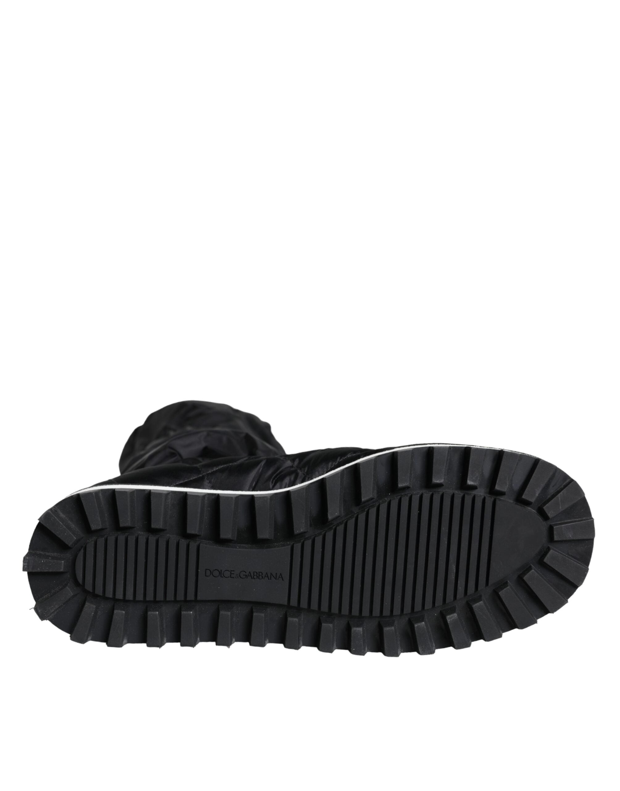 Dolce & Gabbana Black Quilted High Top Boots Sneakers Shoes -   -  Dolce & Gabbana.