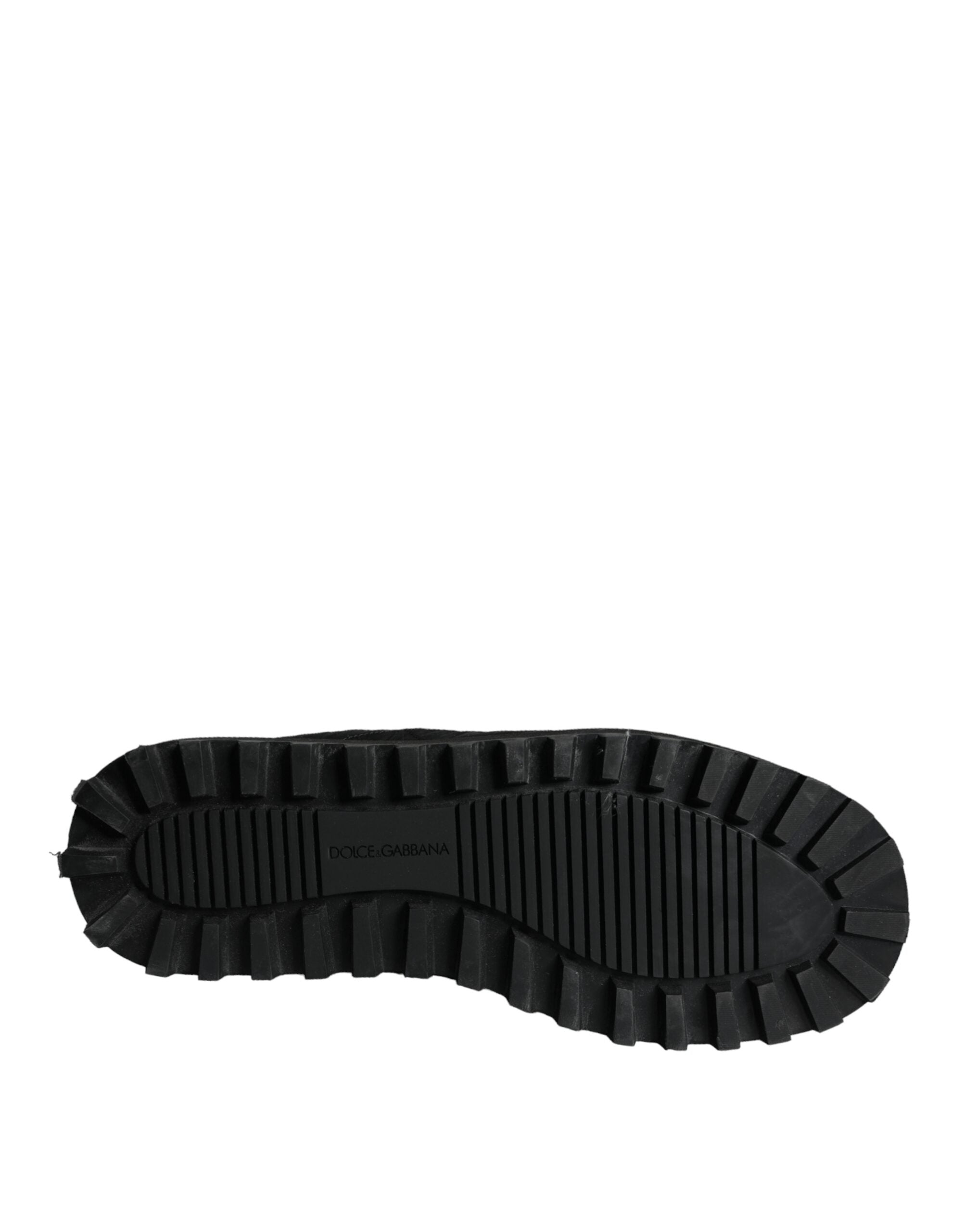 Dolce & Gabbana Black Nylon Padded Mid Calf Men Boots Shoes -   -  Dolce & Gabbana.