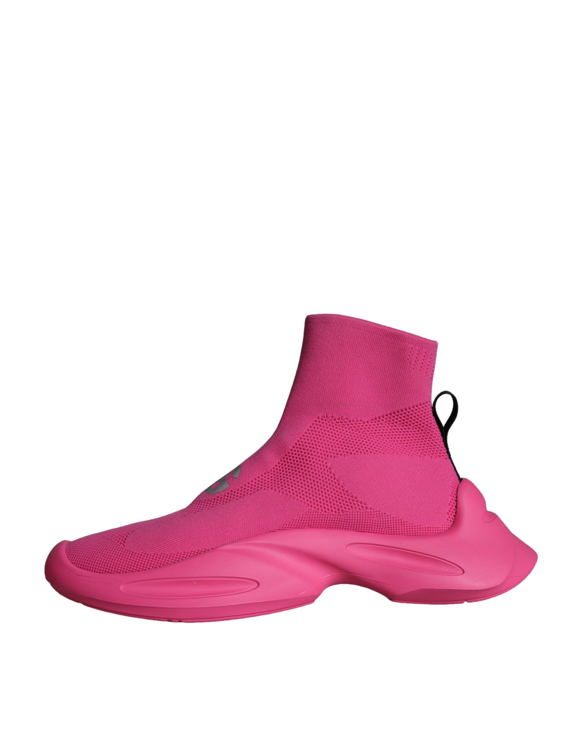 Dolce & Gabbana Pink Logo Print Slip On Socks Sneakers Shoes -   -  Dolce & Gabbana.