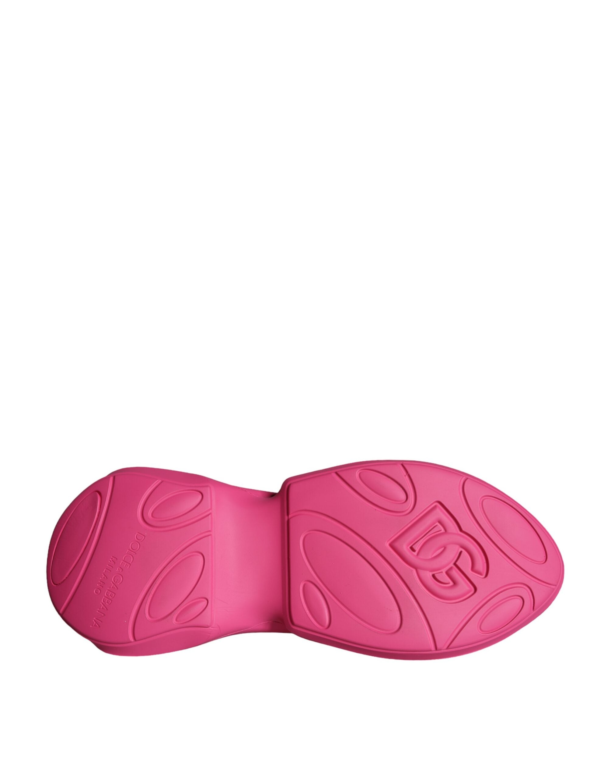 Dolce & Gabbana Pink Logo Print Slip On Socks Sneakers Shoes -   -  Dolce & Gabbana.