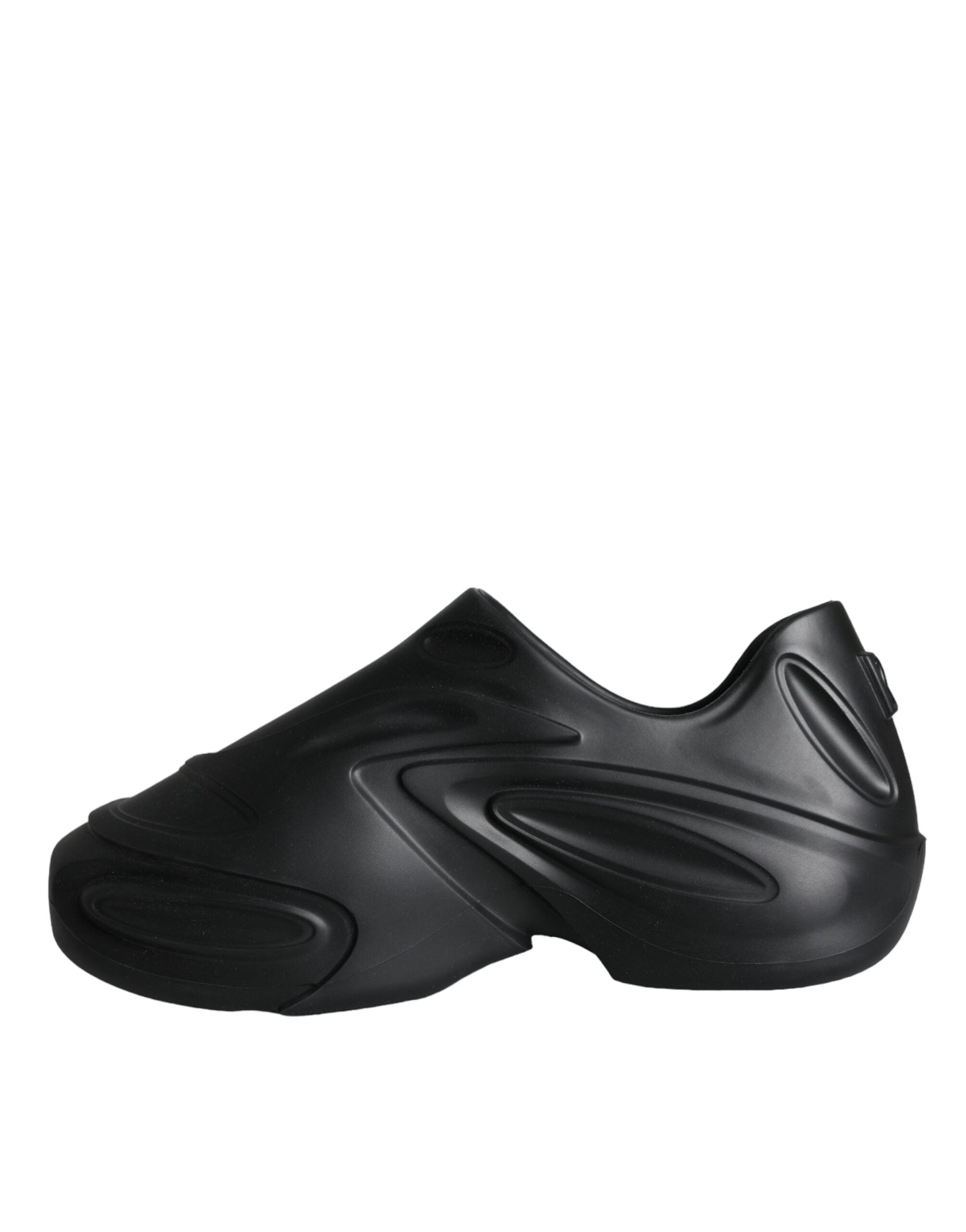 Dolce & Gabbana Black Foiled Rubber Toy Low Top Sneakers Shoes -   -  Dolce & Gabbana.