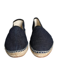 Dolce & Gabbana Blue Denim Cotton Leather Espadrilles Shoes -   -  Dolce & Gabbana.
