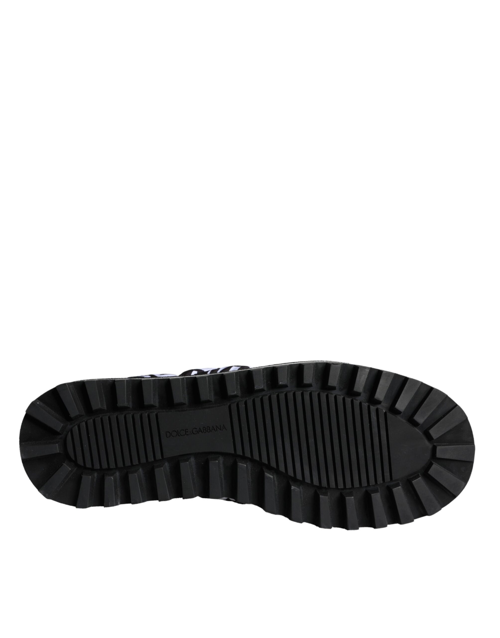 Dolce & Gabbana Black White Quilted Logo Sandals Slides Shoes -   -  Dolce & Gabbana.