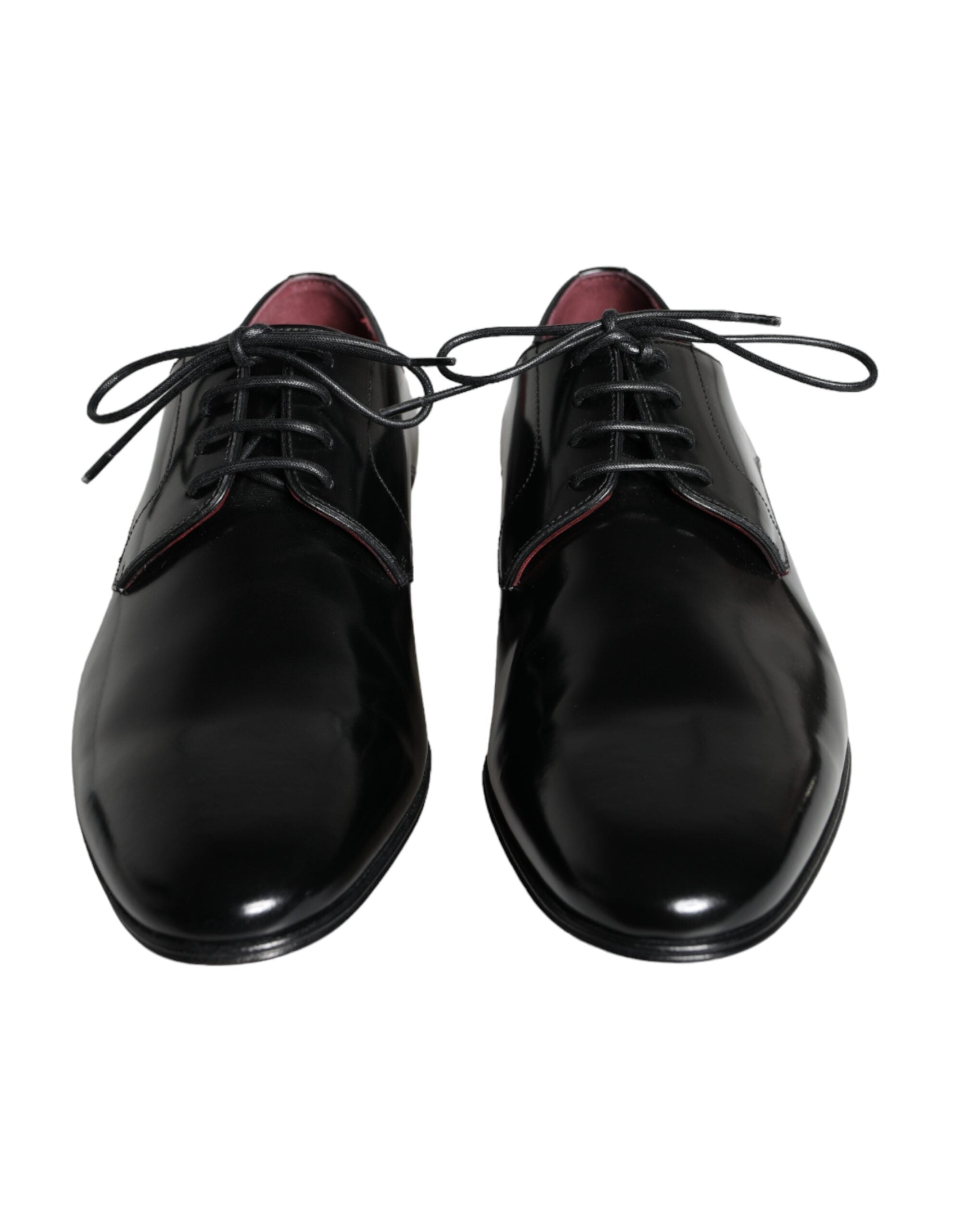 Dolce & Gabbana Black Calfskin Leather Derby Dress Men Shoes -   -  Dolce & Gabbana.