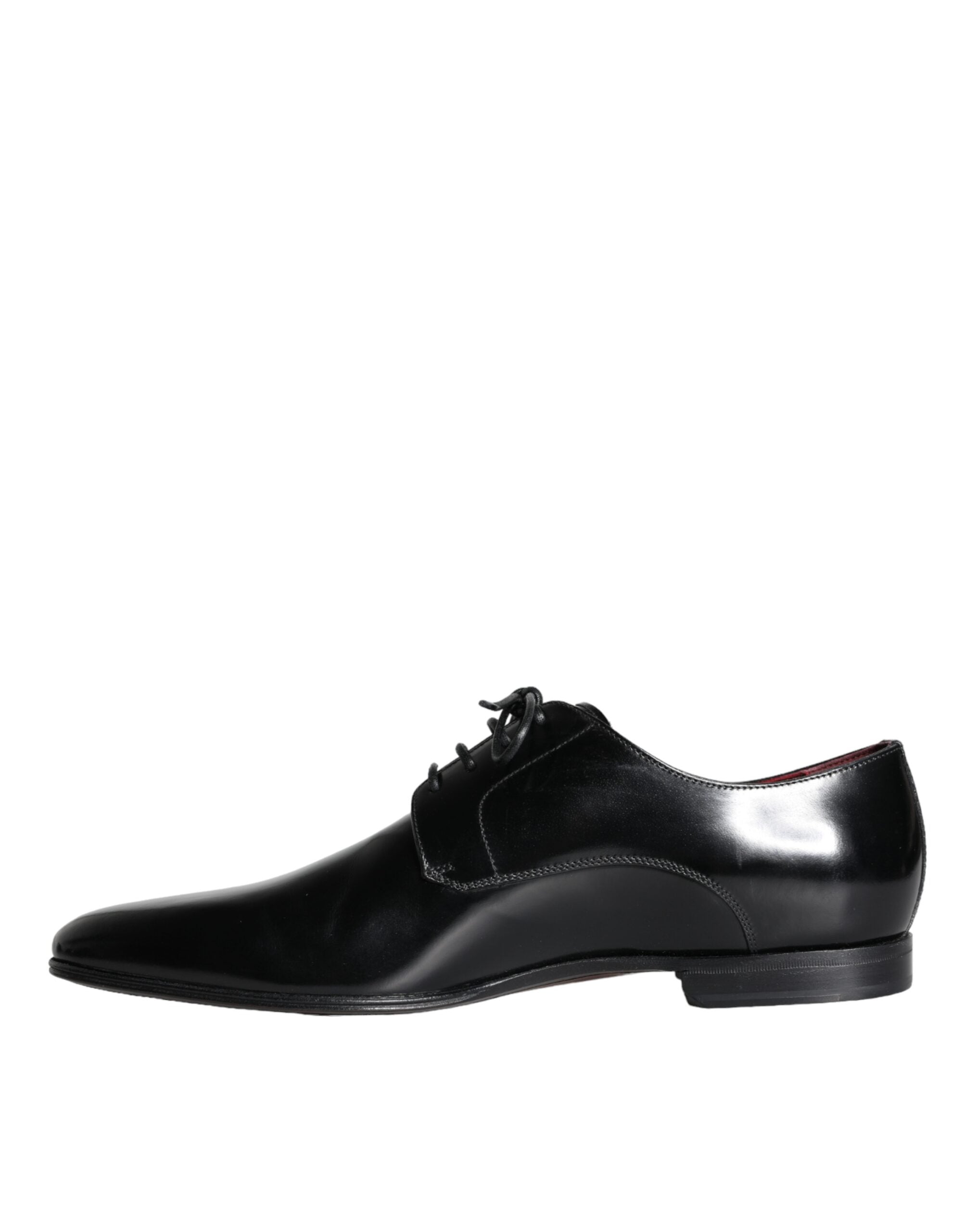 Dolce & Gabbana Black Calfskin Leather Derby Dress Men Shoes -   -  Dolce & Gabbana.